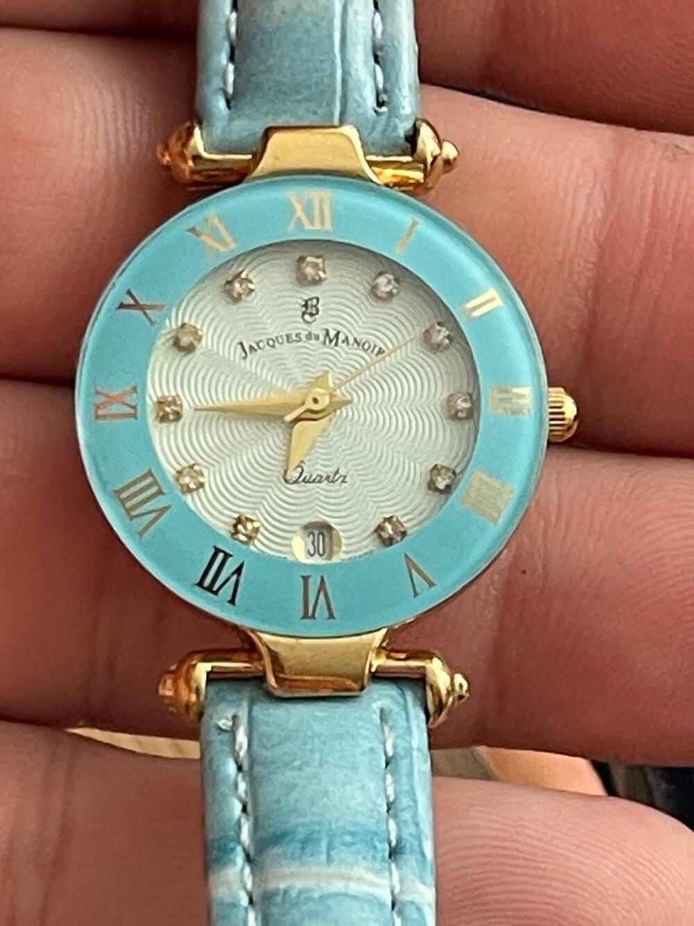 Jacques du Manoir 2409L Swiss Made Women’s Quartz Watch Blue Dial - Picture 1 of 3